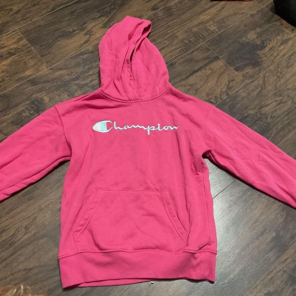 Champion Girls Hot Pink Hoodie and Joggers Set Size M 10/12